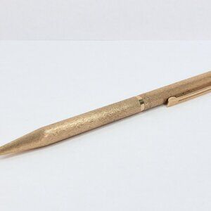 Sheaffer Targa Slim Ballpoint Pen / Gold Plated / England